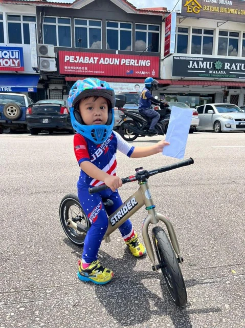 2歲男童代表大馬赴日本　拼奪平衡車世界冠軍