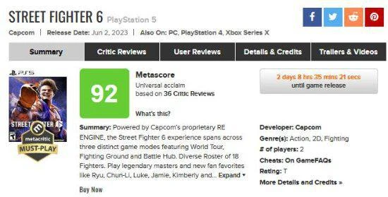 《街頭霸王6》M站92分：滿足對格鬥遊戲的所有期待