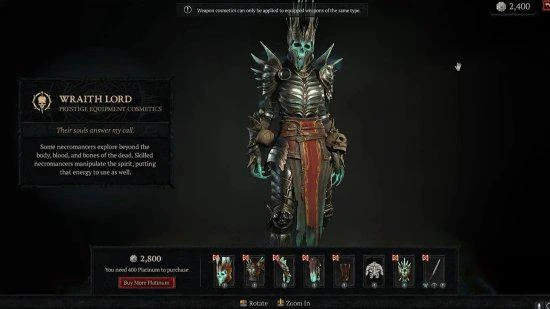 《暗黑4》部分皮膚售價將近200元:但不影響遊玩