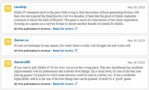 《暗黑4》M站88分、OC站90分:內容夯實 完美續作