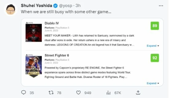 PS高管感慨今年高分遊戲太多!別的遊戲還沒玩完