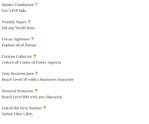 《暗黑破壞神4》獎盃列表流出:1白金6金12銀7銅