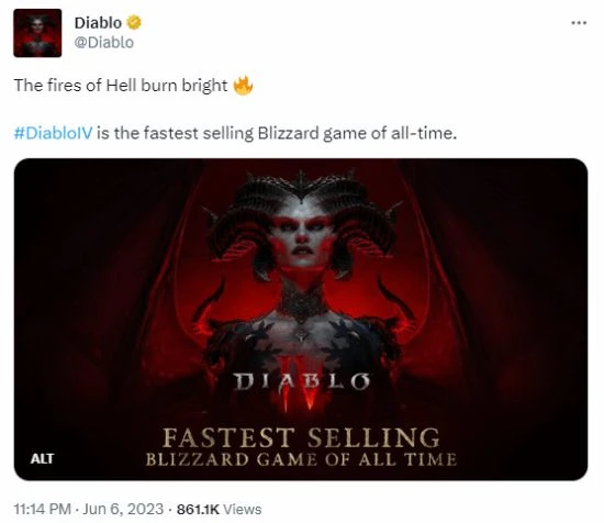 晨報|暗黑4成最暢銷的暴雪遊戲 閃電俠M站僅60分