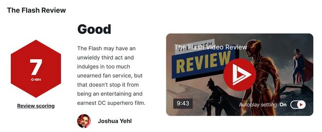 《閃電俠》IGN 7分：新鮮、有趣、快速