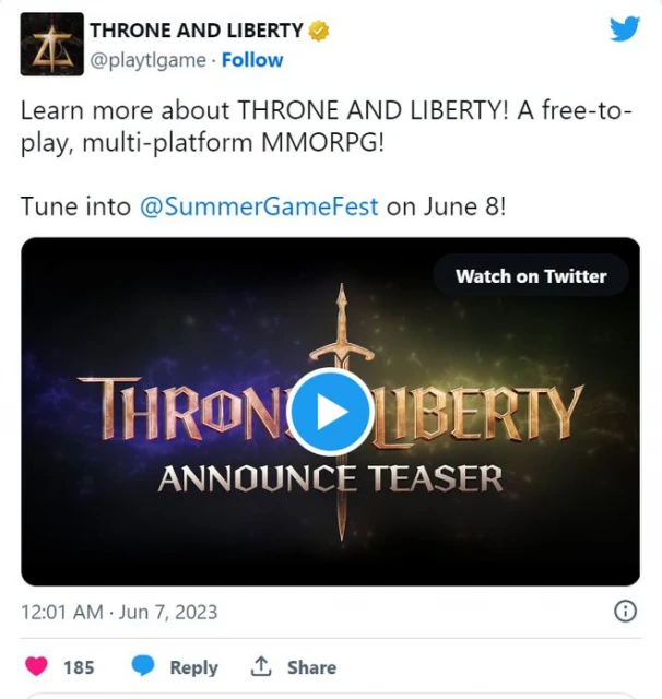 亞馬遜《王權與自由》將參展夏季遊戲節