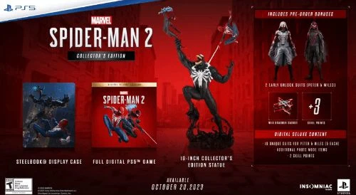 《蜘蛛俠2》預購公布 典藏版1600元贈雙蛛戰毒液雕像