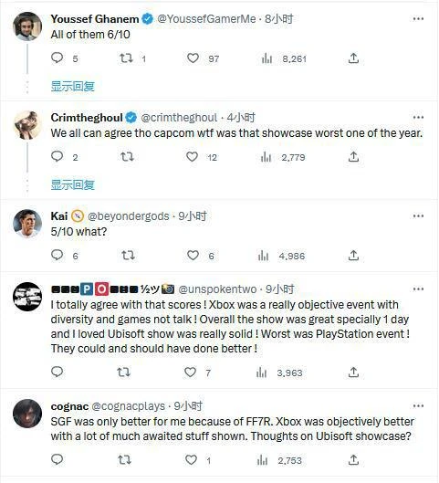 6月展會玩家評分 Xbox展會獲多數網友心中第一