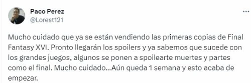 《FF16》偷跑出現 玩家們又要開始提防劇透了