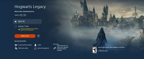 外媒銳評PS+霍格沃茨試玩只有45分鐘：完全沒意義