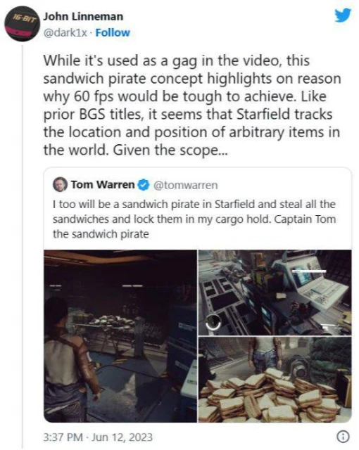 《星空》只有30FPS？「大量三明治」可能是原因