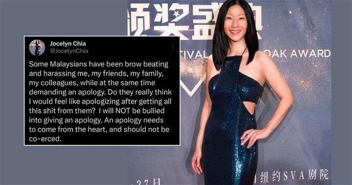 指自己被霸凌　Jocelyn Chia：絕不道歉