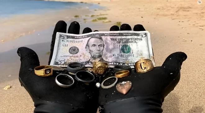 海底也能呼吸？海底撿垃圾竟然撿到了美女！