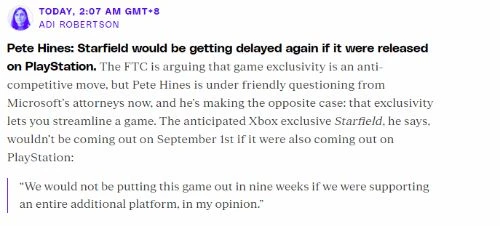 《星空》若登PS無法按期發售 獨占為了「簡化」開發
