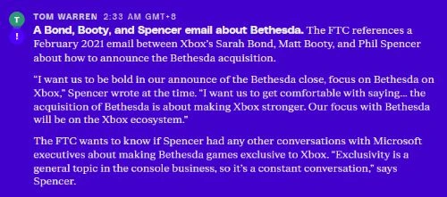 斯賓塞：微軟收購B社是為了讓Xbox更加強大