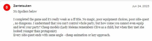 《FF16》M站用戶評分跌破7分！玩家懷疑惡意留評