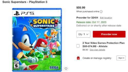 晨報|《索尼克邊境》新遊戲+ 《縱橫宇宙》有多版本