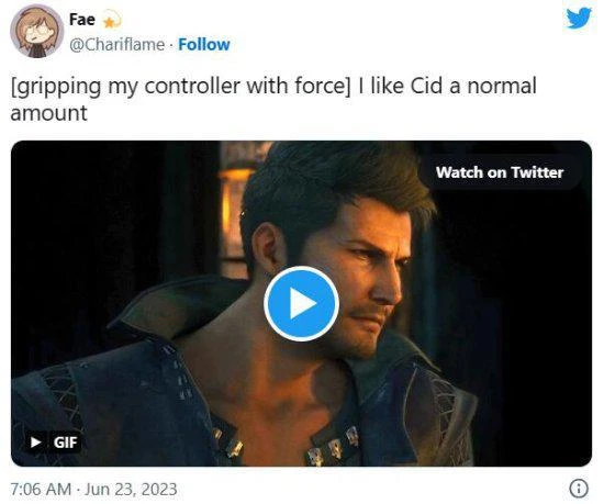 《FF16》希德被玩家們所追捧：太性感了