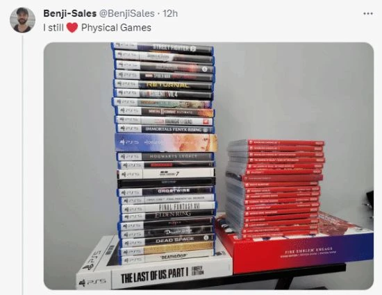 國外網友曬實體版遊戲：不應該被數字版取代！