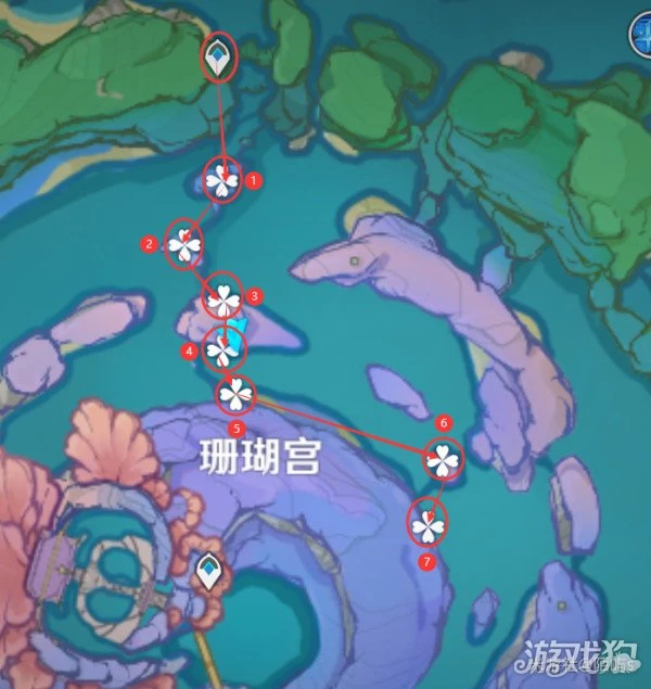 原神珊瑚真珠採集路線一覽 6分鐘採集59個