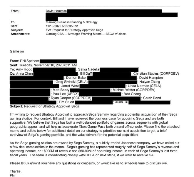 微軟曾想收購世嘉、Bungie等開發商