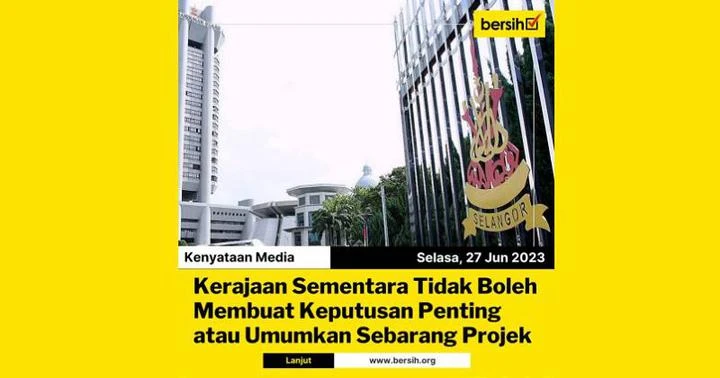 提醒看守州政府僅可維持基本運作　凈選盟：勿濫用公帑或作重大決策