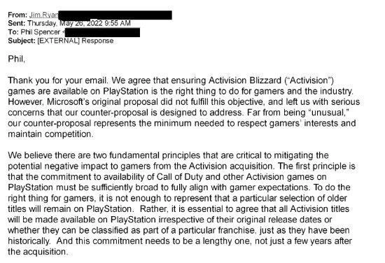 吉姆瑞恩向斯賓塞大提要求：動視和B社遊戲都要登PS