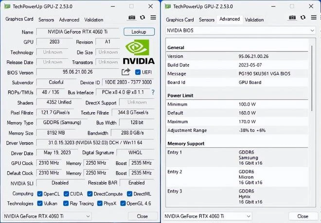 COLORFIRE RTX4060顯卡評測:主流1080P遊戲新甜點