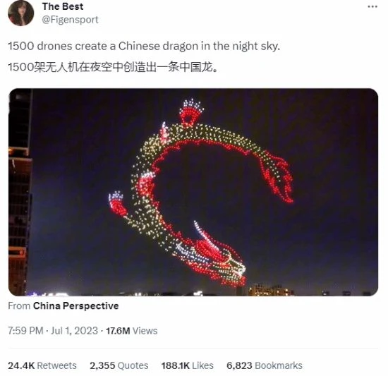 無人機"中國龍"火到國外！《王國之淚》玩家表示很贊