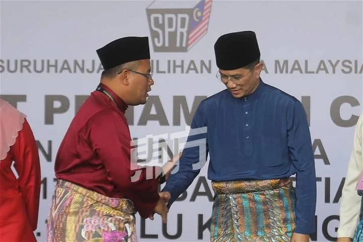 【6州選舉】「師徒」再碰面　阿茲敏阿米魯丁握手交談