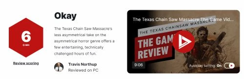 非對稱PVE《德州電鋸殺人狂》IGN 6分:內容少但有趣