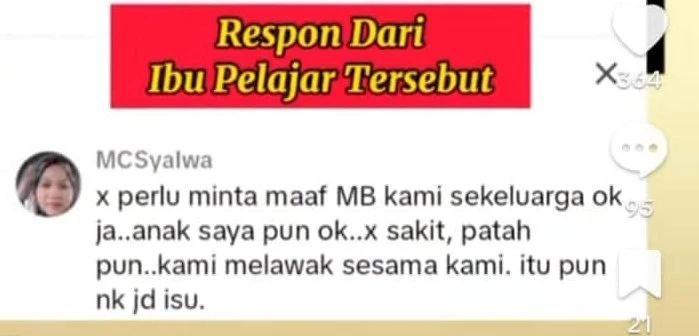 沙努西捲紙敲打女學生惹議      學生母親：只是開玩笑竟被炒作