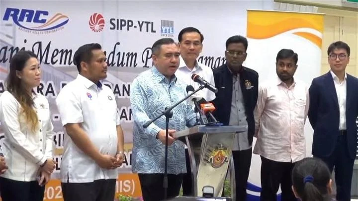 金馬士新山雙軌火車已完成92% 陸兆福:預計2025年正式啟用