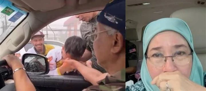 沙巴人民雨中相迎　元首後感動落淚