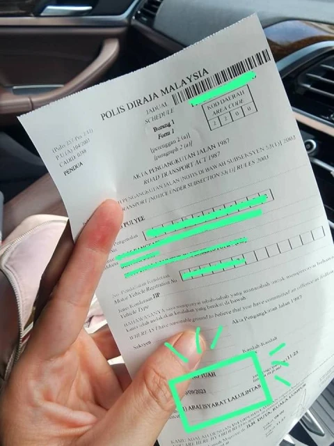 停交通燈前超出白線中罰單　女子：駕車時勿只往前看也要找白線