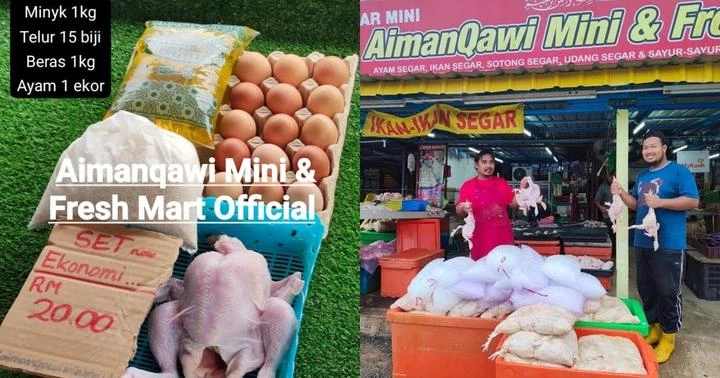 有米有油有雞有蛋　商家推RM20「經濟配套」減民負擔　