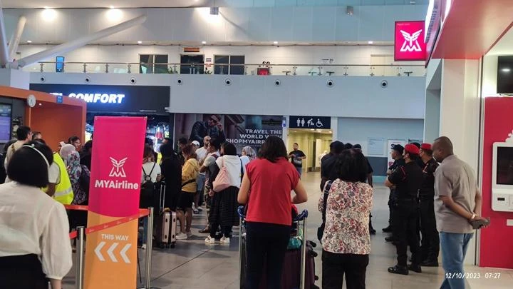 MYAirline突然停飛　吉隆坡KLIA2機場一片混亂