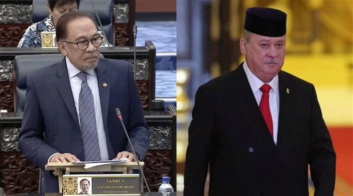 柔蘇丹出任第17任國家元首　安華今代表下議院道賀