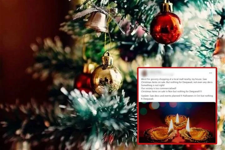 商場直接換上聖誕裝飾　女子控訴：屠妖節裝飾呢？