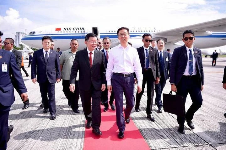 中國國家副主席韓正訪檳州　進行為期2天官訪