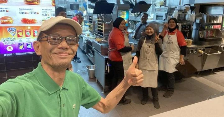 馬來資深演員實際行動聲援麥當勞員工　孩子：我們被人看著；父親回應：這沒什麼