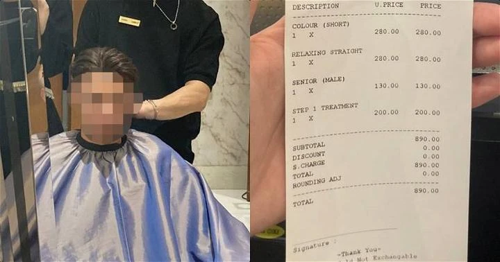 男子做了890令吉美發服務 錢未付逃跑了