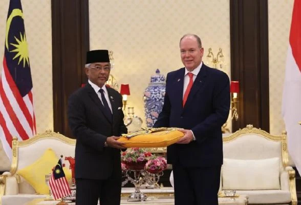 摩納哥親王拜會大馬國家元首 授予皇室榮譽勳章