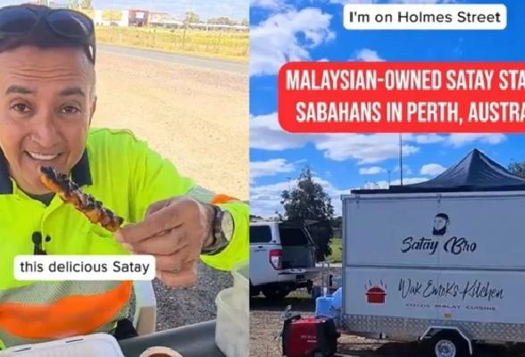 大馬夫婦在澳洲珀斯售賣沙爹　澳洲美食評論家：最贊的沙爹！