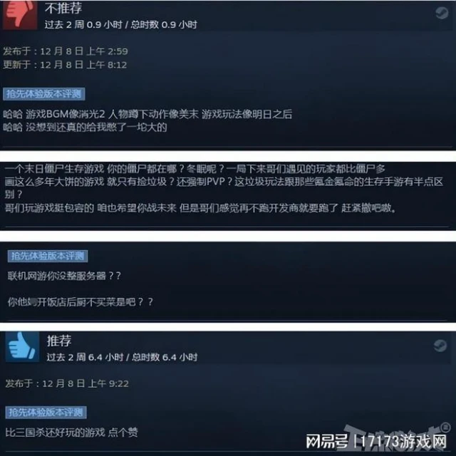 不愧是年度詐騙遊戲！伺服器爆滿但沒人在線，好評率僅有16%