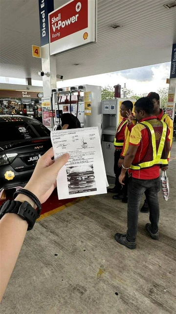 不知水晶車牌犯規　網紅被罰300令吉