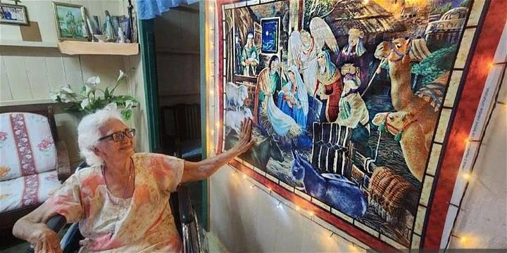 甲葡萄牙村百歲女人瑞　以傳統方式歡慶聖誕節