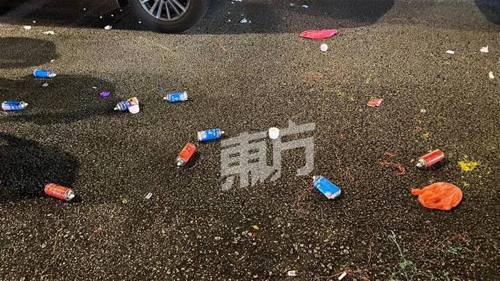 聖誕慶祝活動後垃圾滿地　Bukit Bintang變「Bukit Sampah」