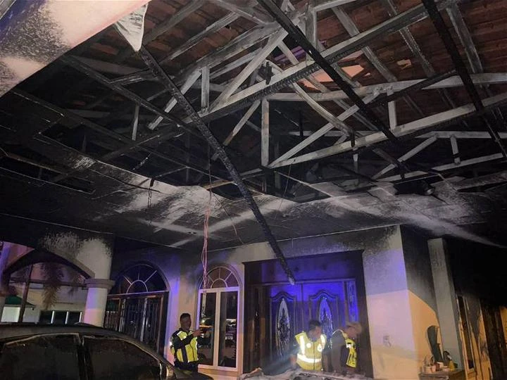 倪可漢住家疑遭縱火　烈焰吞噬3轎車