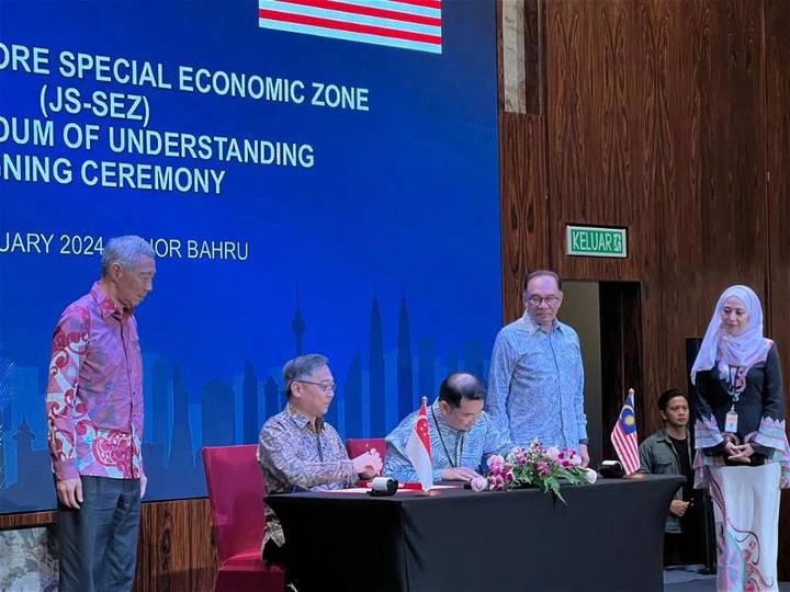 馬新簽署柔新經濟特區諒解備忘錄　強化兩國經濟合作