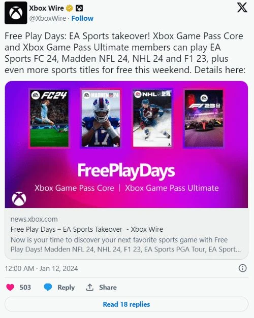 晨報|音頻公司或泄露NS2發售時間 EA體育遊戲限時免費